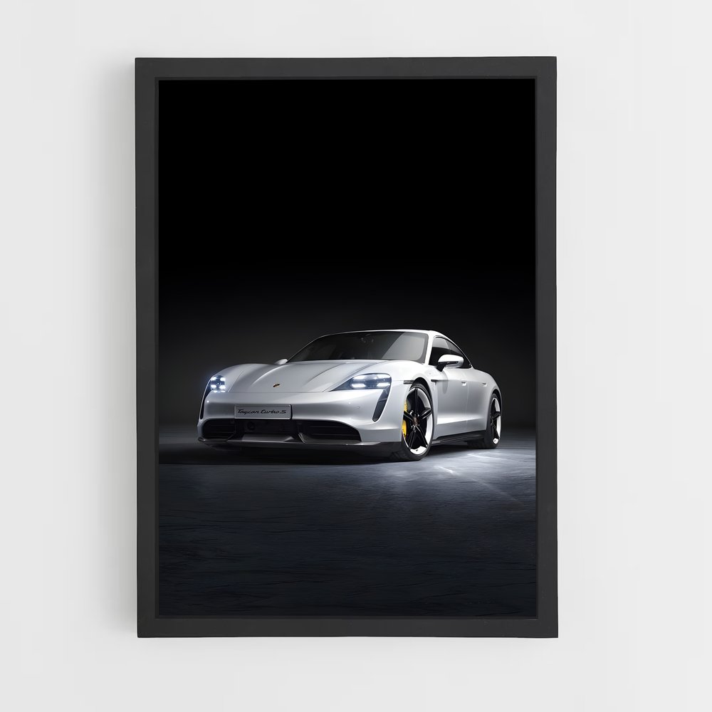 Poster élégant Taycan Turbo S – affiche Porsche (vue 2)